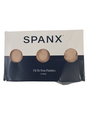 NEW Spanx Fit-To-You Thong Panties 3-Pack Naked 2.0 One Size XS-XL